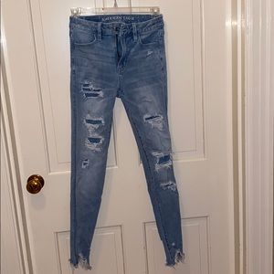 American Eagle High-Rise Light Wash Jeggings
